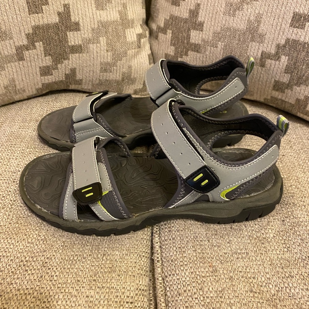 Gray and Black Men's Sandals